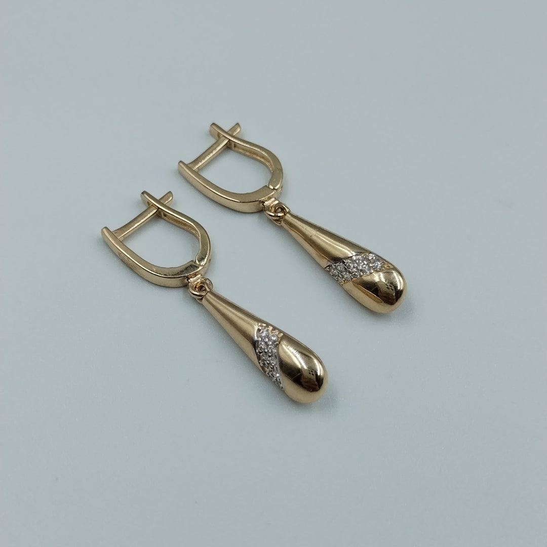 BROQUELES ORO 14K 2.6 (NUEVO)