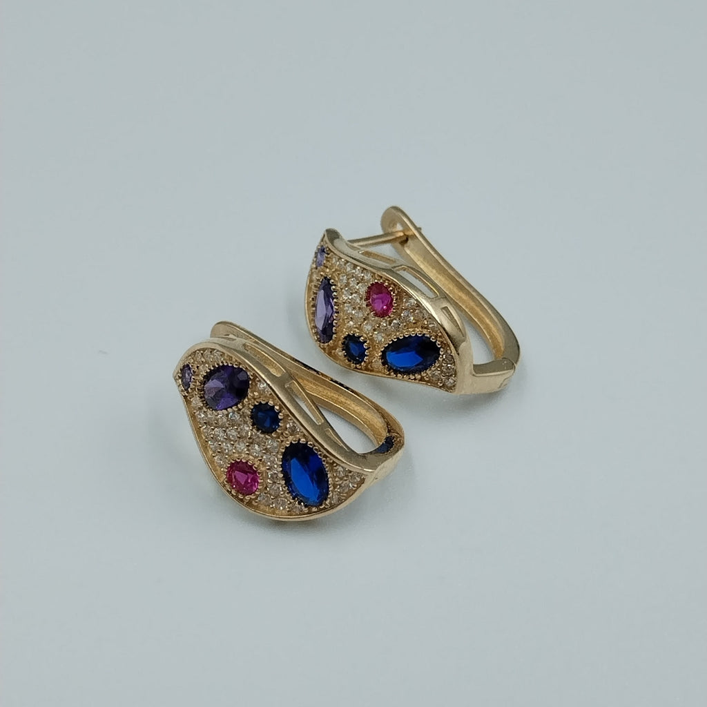 BROQUELES ORO 14K 3.9 (NUEVO)