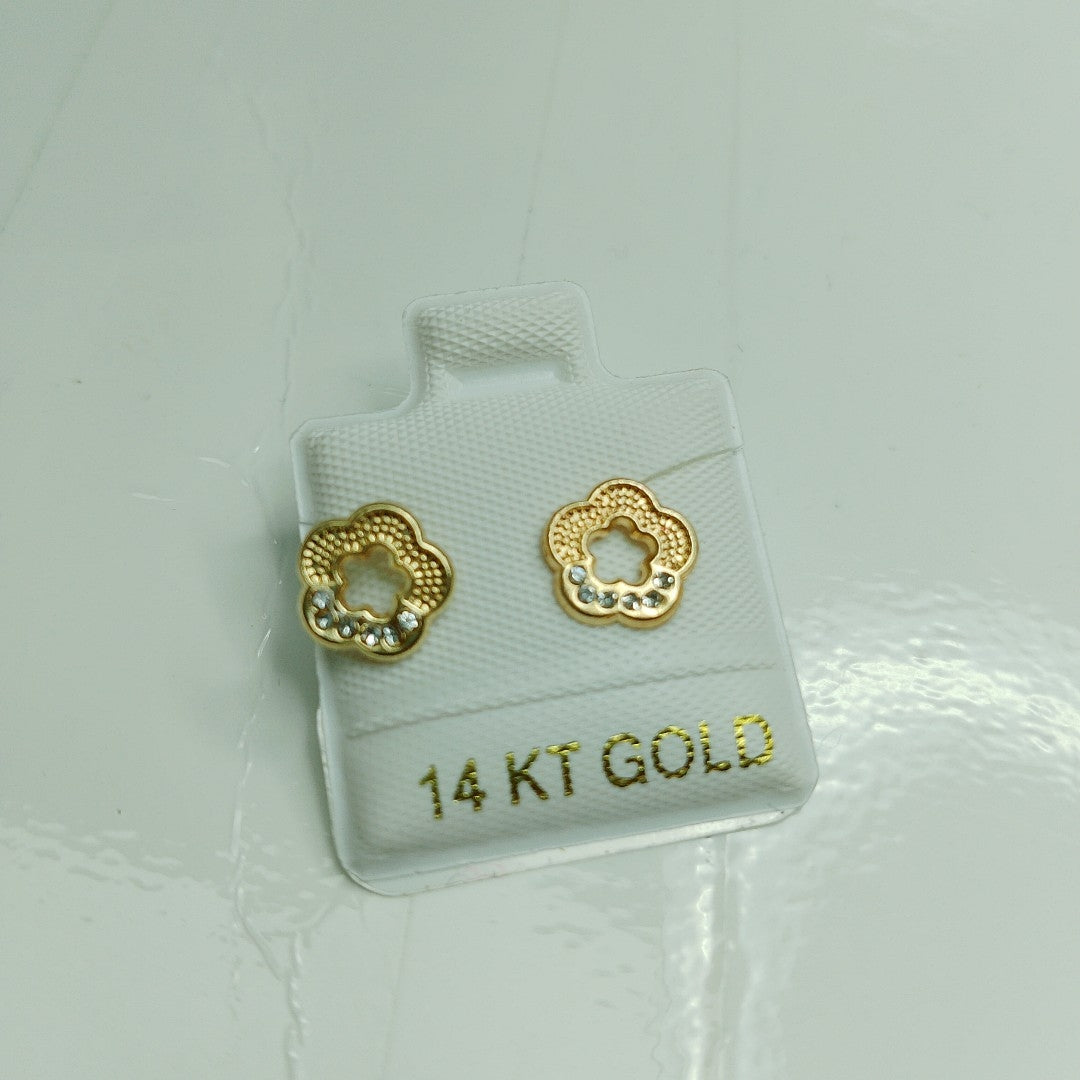 BROQUELES ORO 14K 1 (NUEVO)