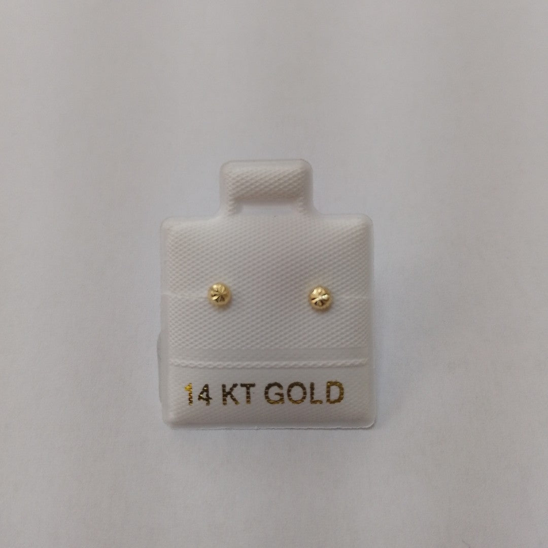 BROQUELES ORO 14K 1 (NUEVO)