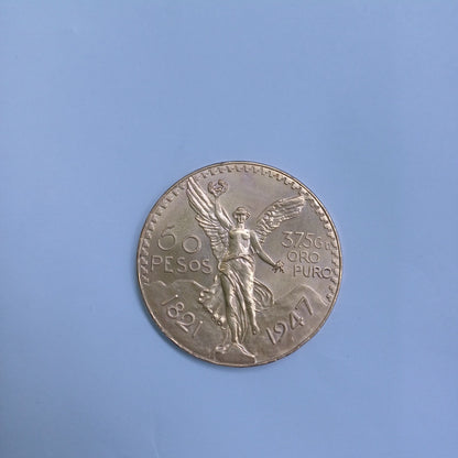 K1 41.6 GRMS - DESC.  0 GRAMOS - 21 K - AVALÚO  61776 * * IDENTIFICACIÓN  MONEDA NOMINATIVA. * MONEDAS PESOS  50 PE (SEMINUEVO)