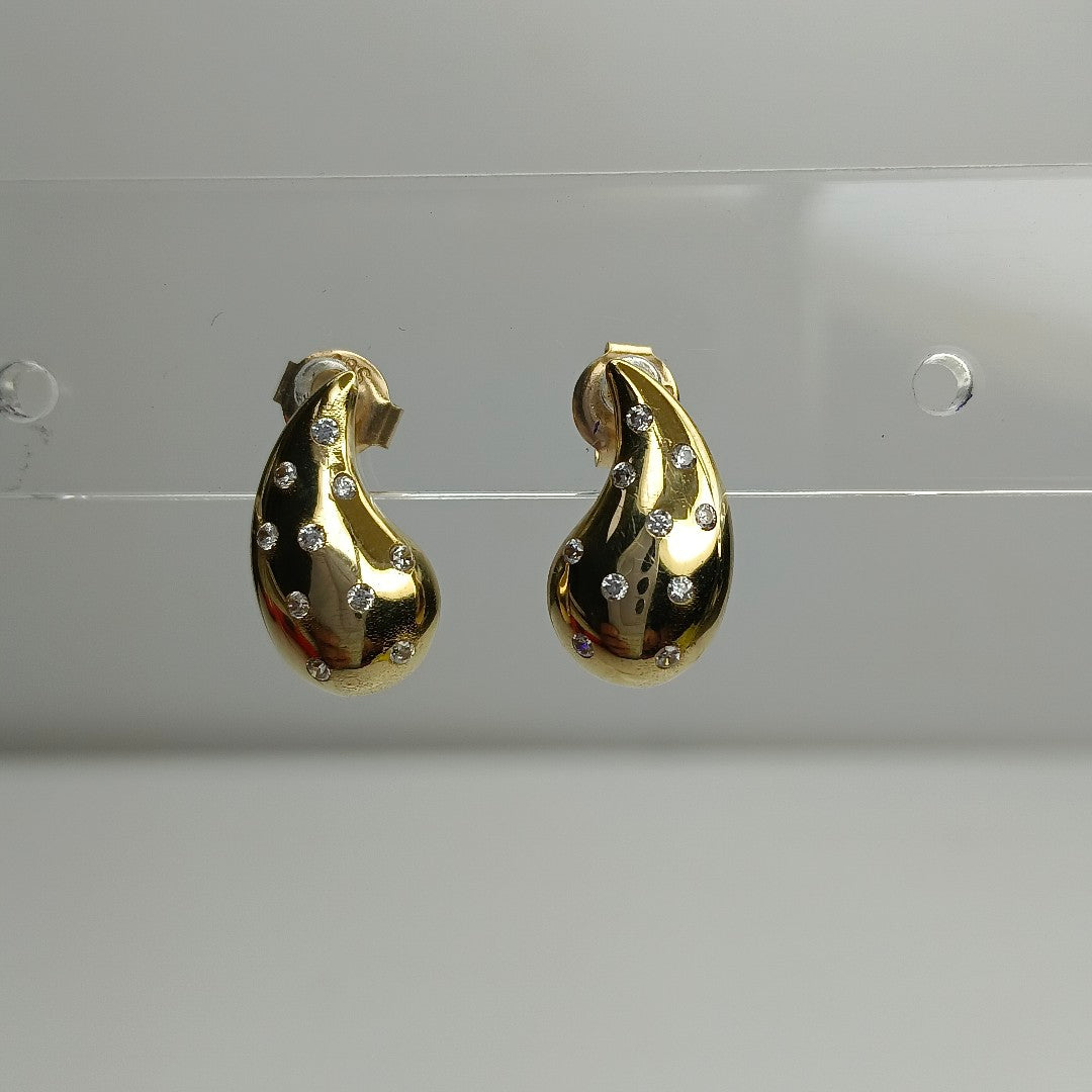 BROQUELES ORO 14K 2 (NUEVO)