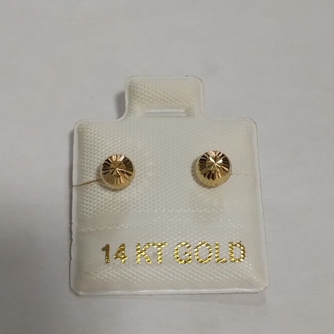 BROQUELES ORO 14K 1 (NUEVO)