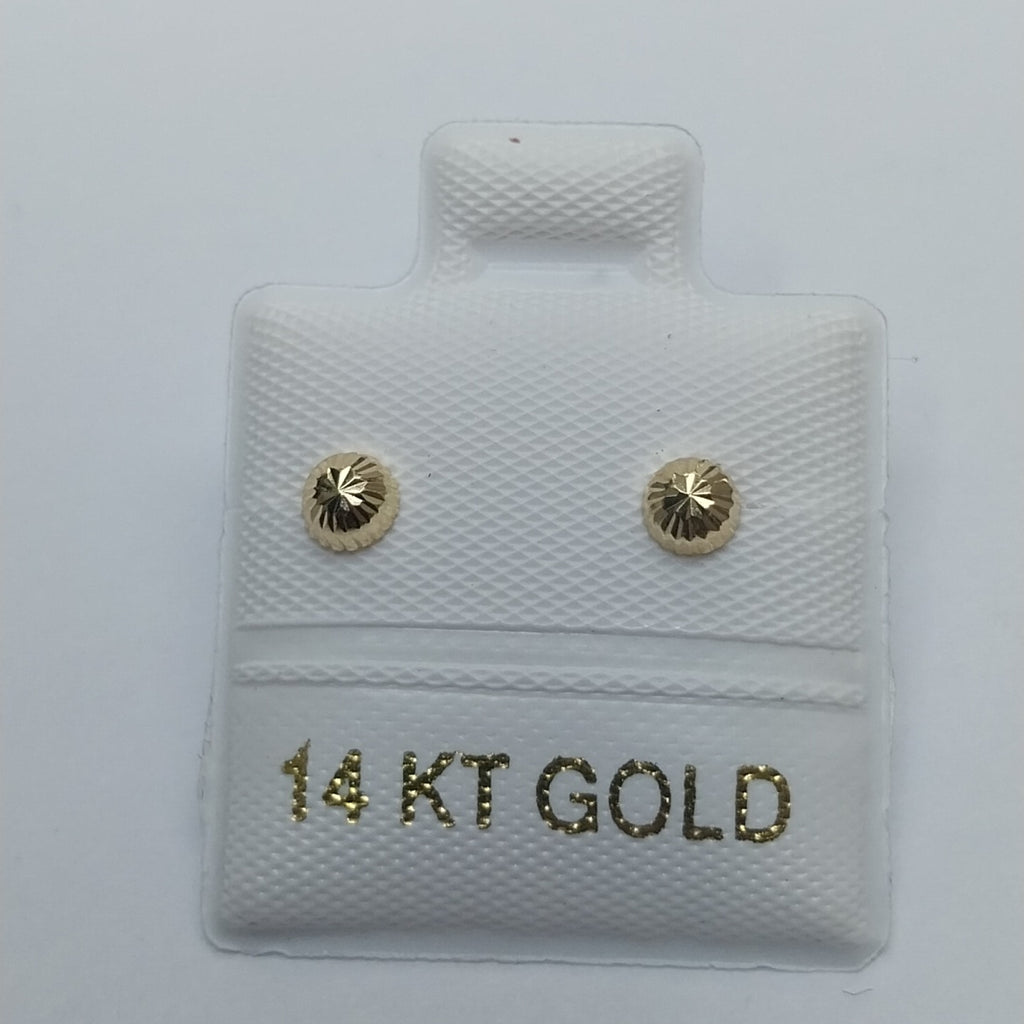 BROQUELES ORO 14K 1 (NUEVO)