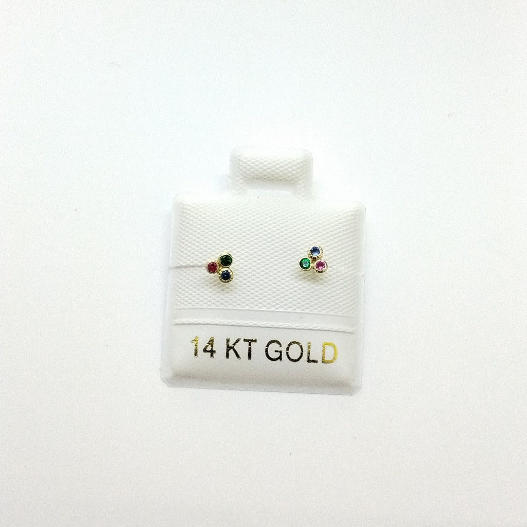 BROQUELES ORO 14K 1 (NUEVO)