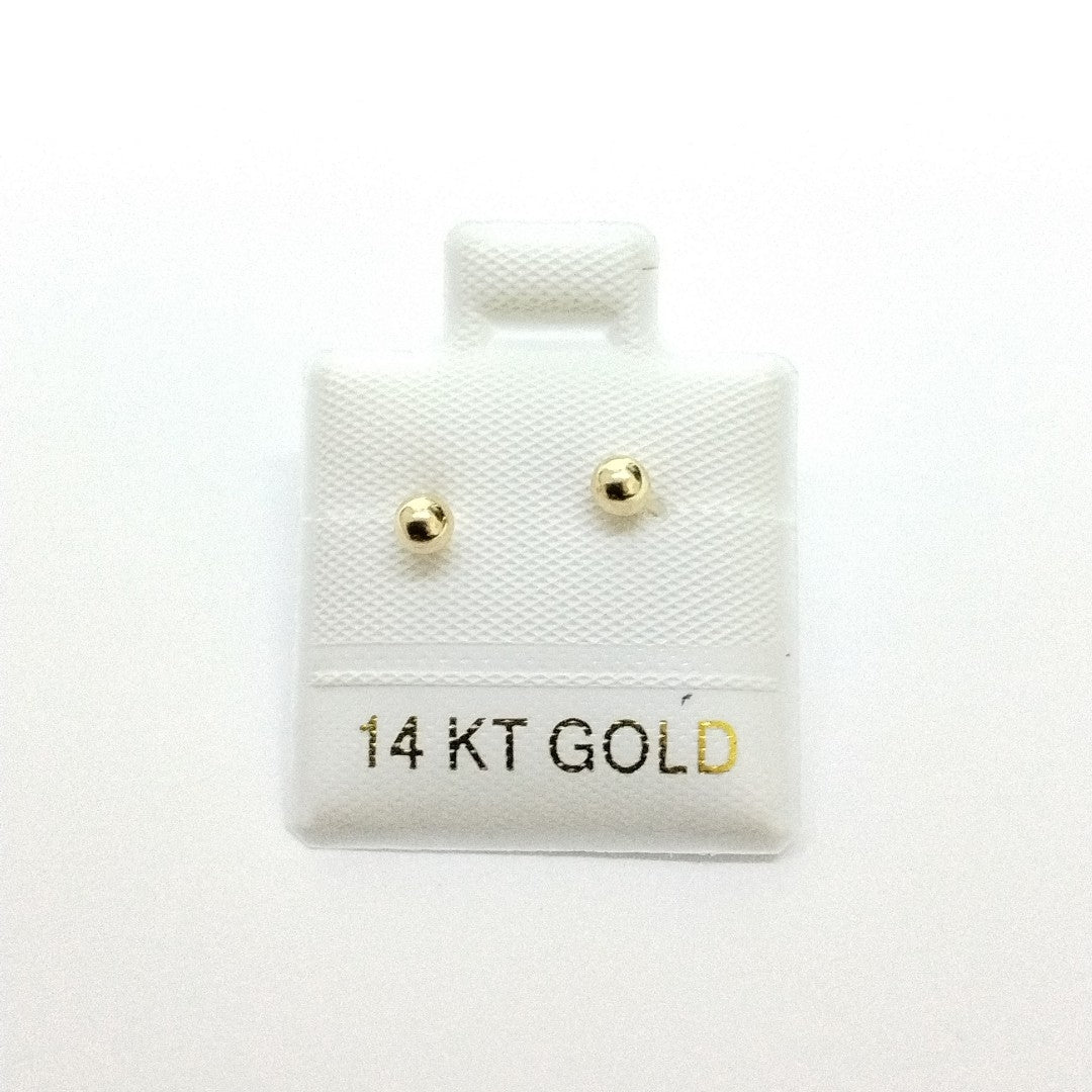 BROQUELES ORO 14K 1 (NUEVO)