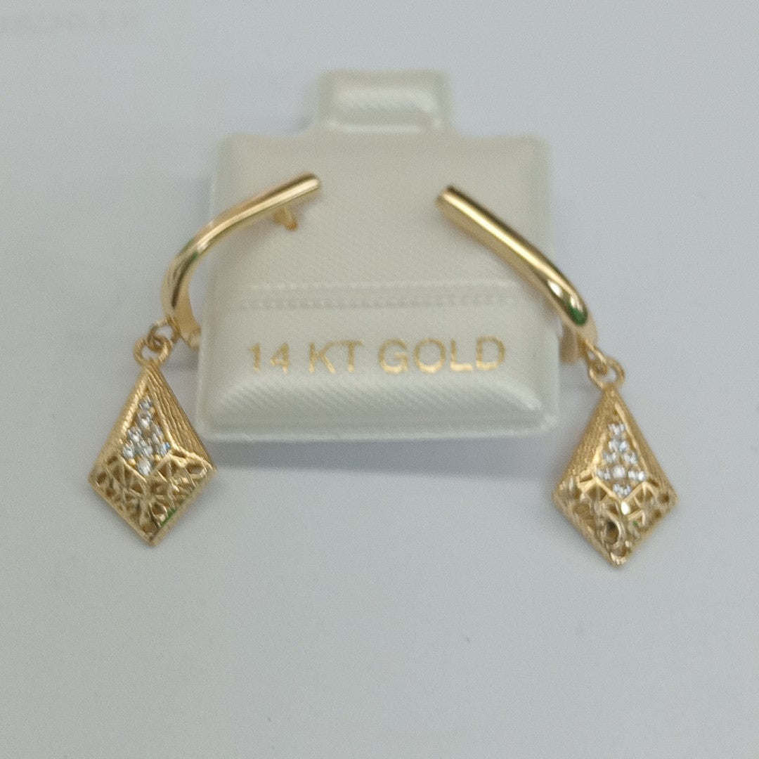 BROQUELES ORO 14K 2.7 (NUEVO)