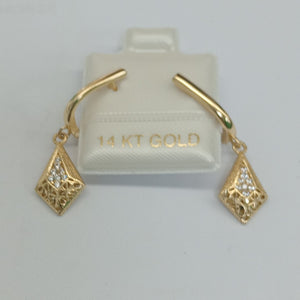 BROQUELES ORO 14K 2.7 (NUEVO)