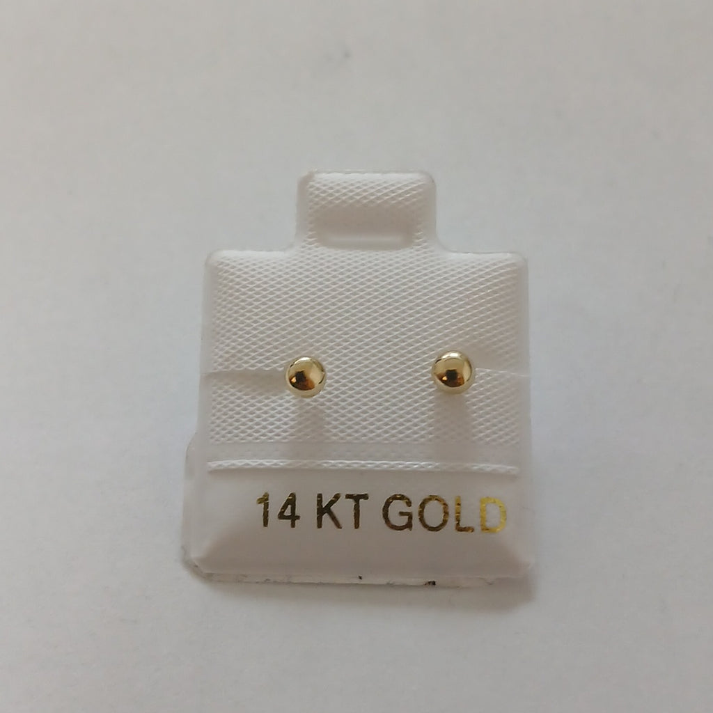 BROQUELES ORO 14K 1 (NUEVO)