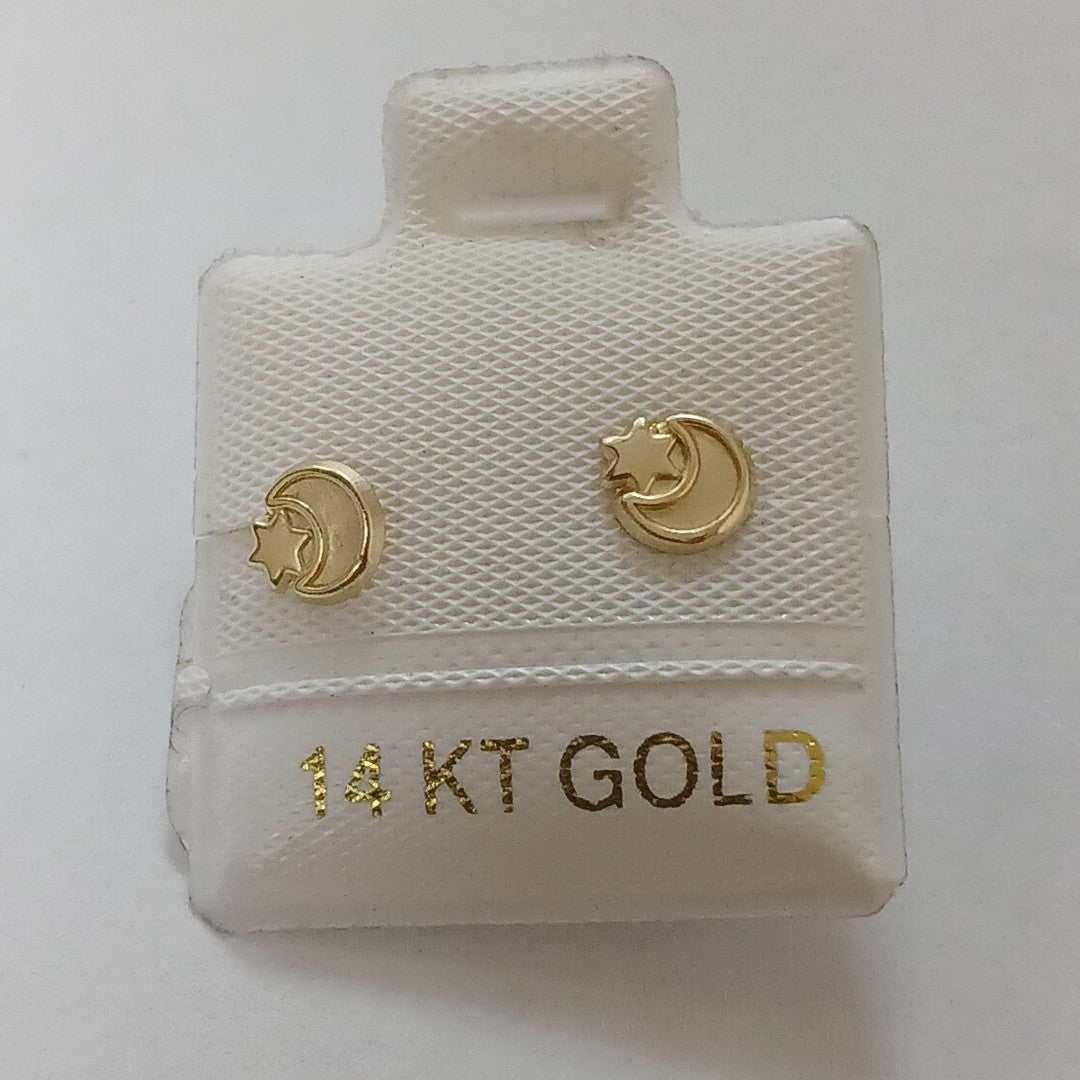 BROQUELES ORO 14K 1 (NUEVO)