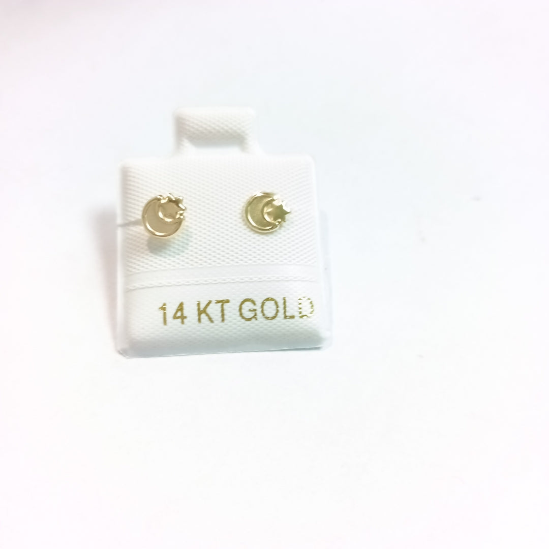 BROQUELES ORO 14K 1 (NUEVO)