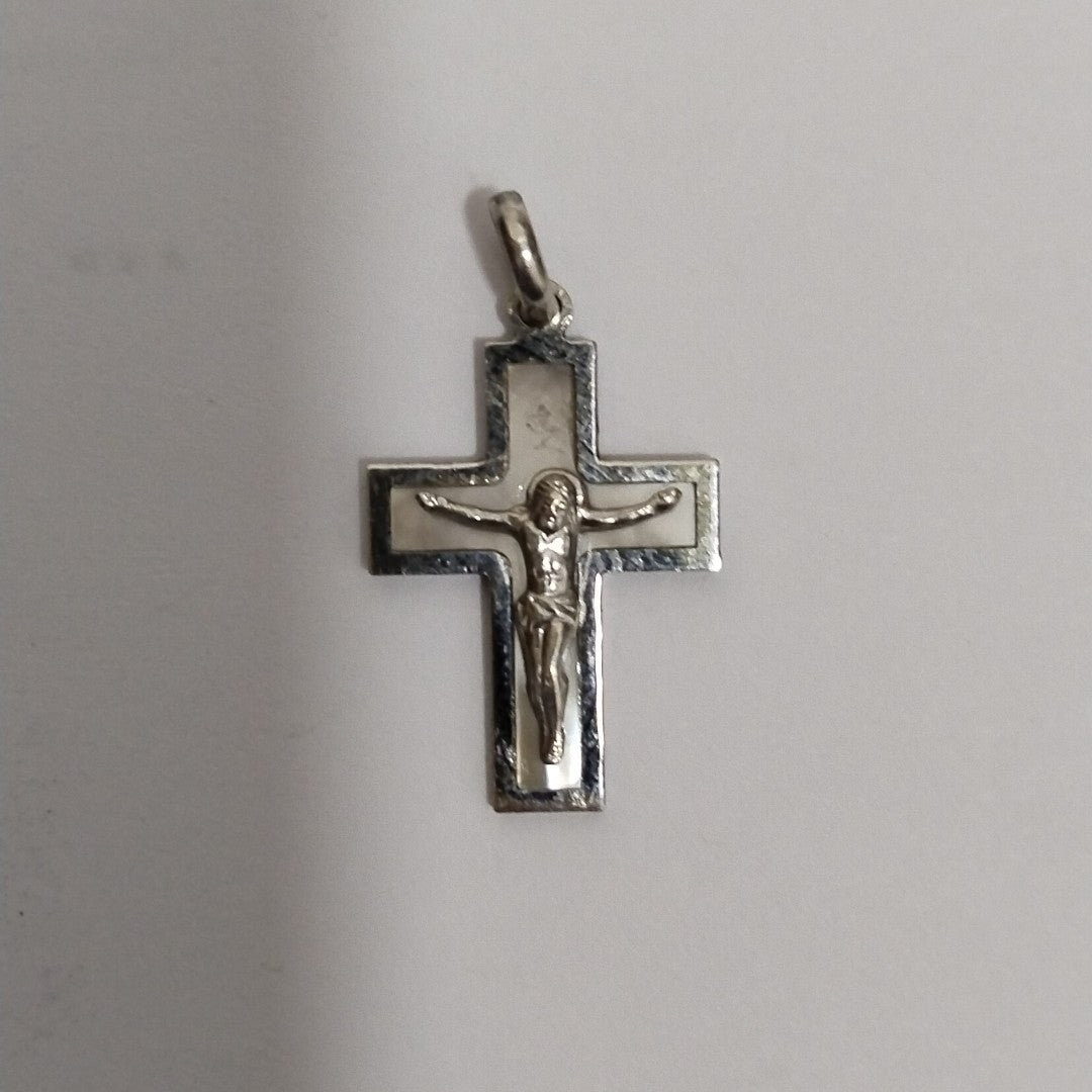 10034REL42100B421 FRD4 CRUZ CON CRISTO O/B ORO 14K 1.2GRS (NUEVO)