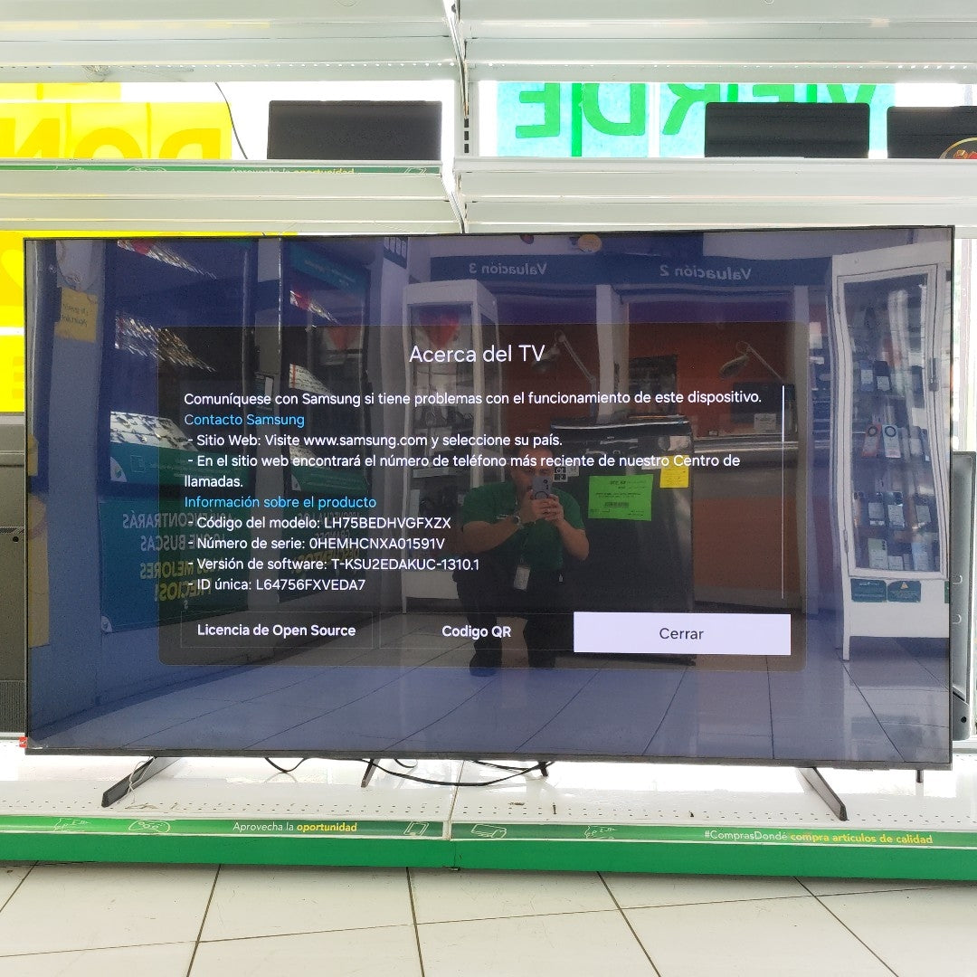 PANTALLA SAMSUNG BE75D-H (2024) 75&quot; LED UHD 4K (SEMINUEVO)