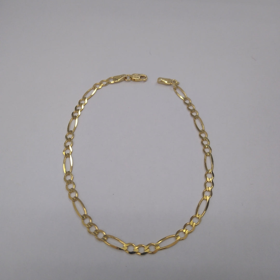 PULSERAS CABALLERO CARTIER 3*1 AMARILLA ORO 14K 3.1 (NUEVO)