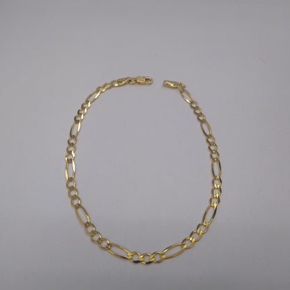 PULSERAS CABALLERO CARTIER 3*1 AMARILLA ORO 14K 3.1 (NUEVO)