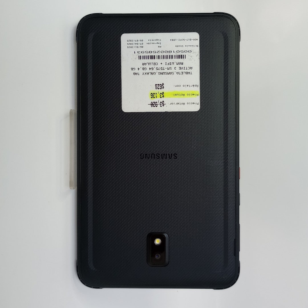 TABLETA SAMSUNG GALAXY TAB ACTIVE 3 SM-T575 64 GB 4 GB RAM (SEMINUEVO)