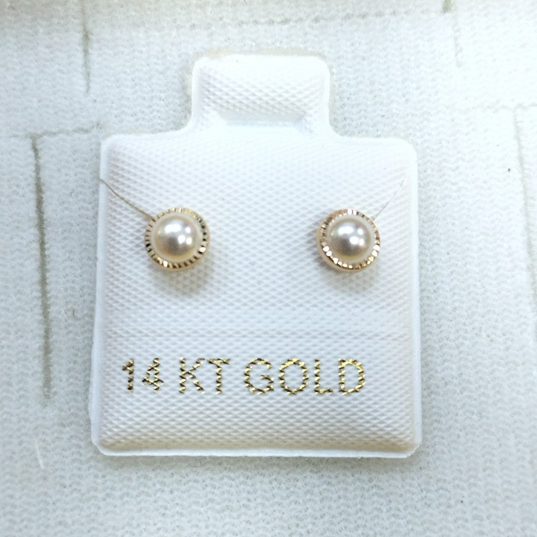 BROQUELES ORO 14K 1 (NUEVO)