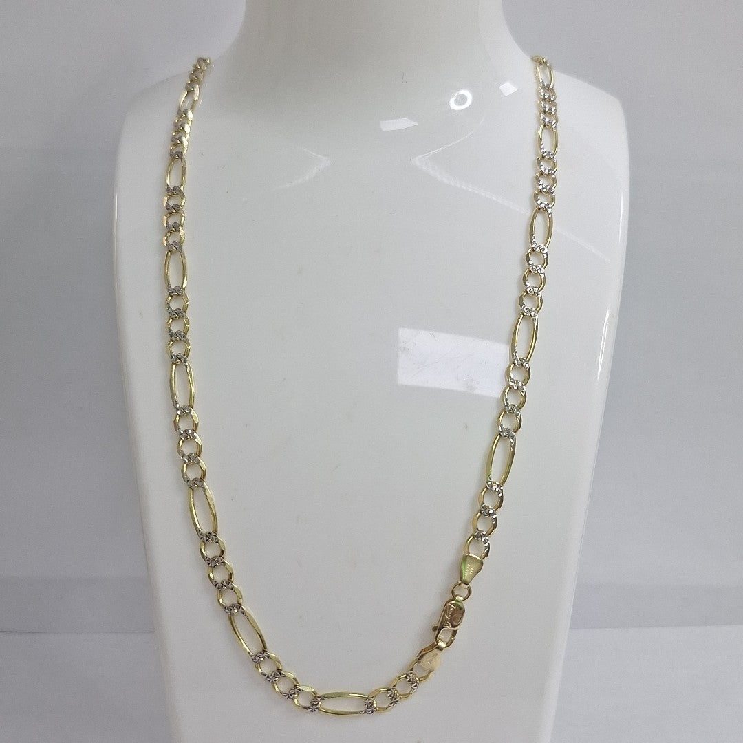 CADENAS CARTIER 3*1 DIAMANTADA ORO 10K 14.8 (NUEVO)