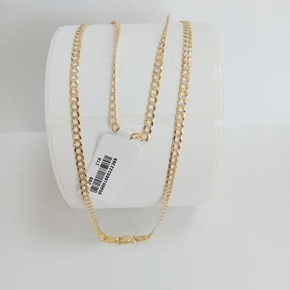 CADENAS BARBADA DIAMANTADA ORO 10K 6.2 (NUEVO)