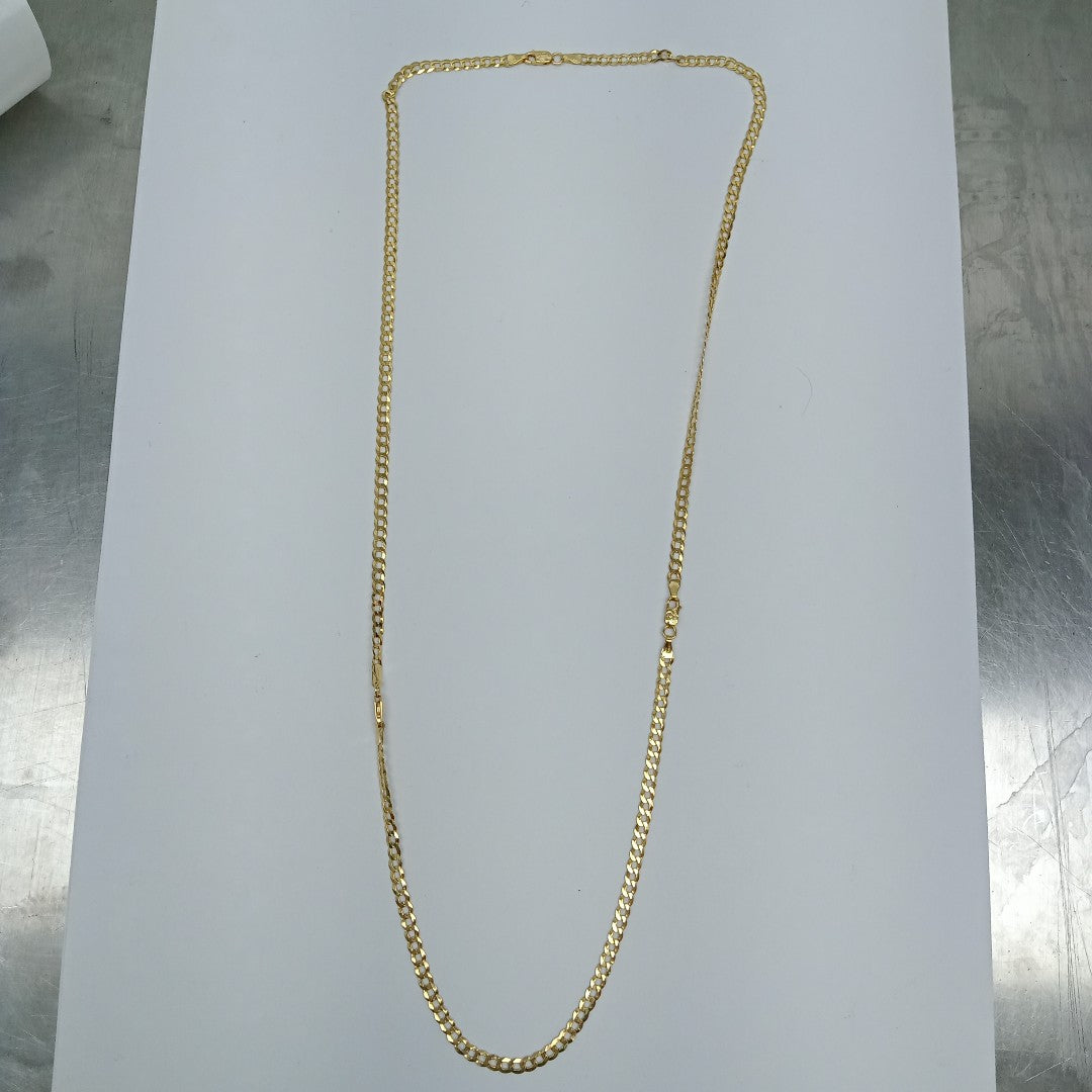 CADENAS BARBADA AMARILLA ORO 14K 8.4 (NUEVO)