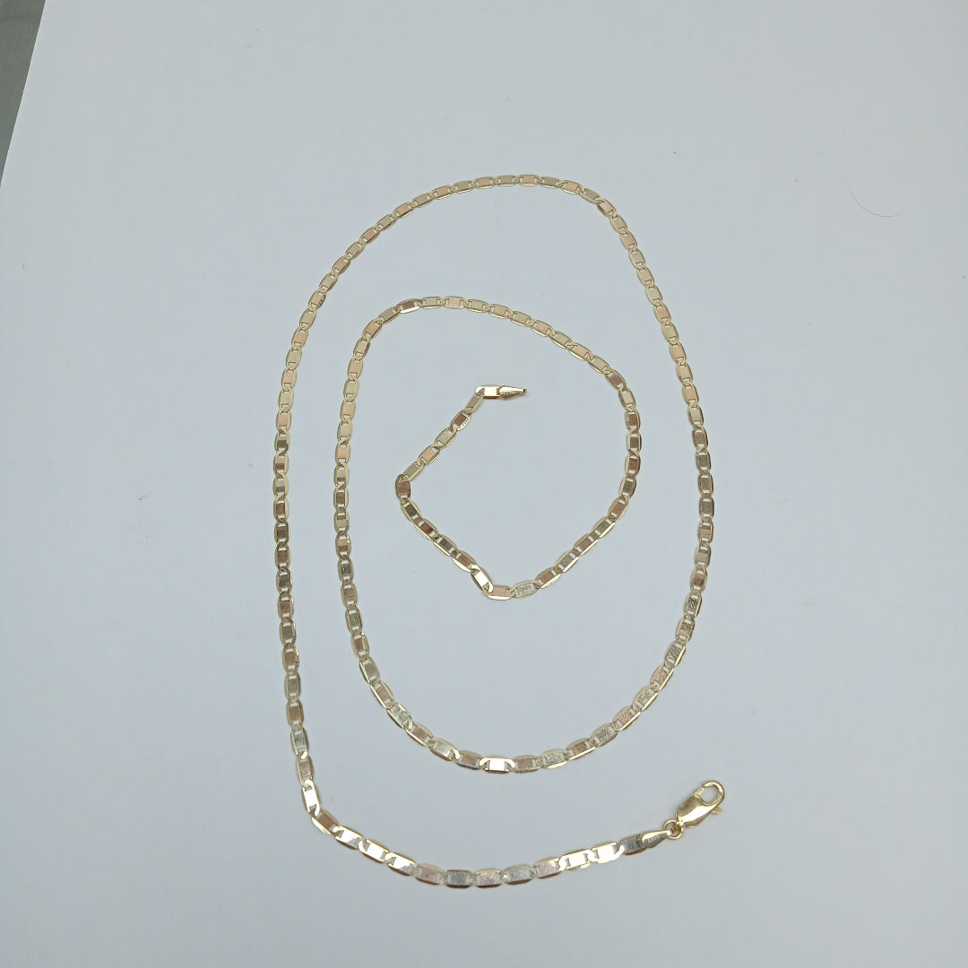 CADENAS VALENTINA/ESPEJO ORO 14K 6.6 (NUEVO)