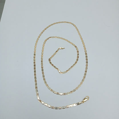 CADENAS VALENTINA/ESPEJO ORO 14K 6.6 (NUEVO)