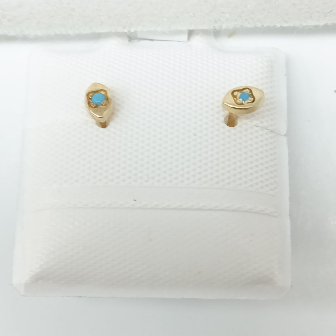 BROQUELES ORO 14K 1 (NUEVO)