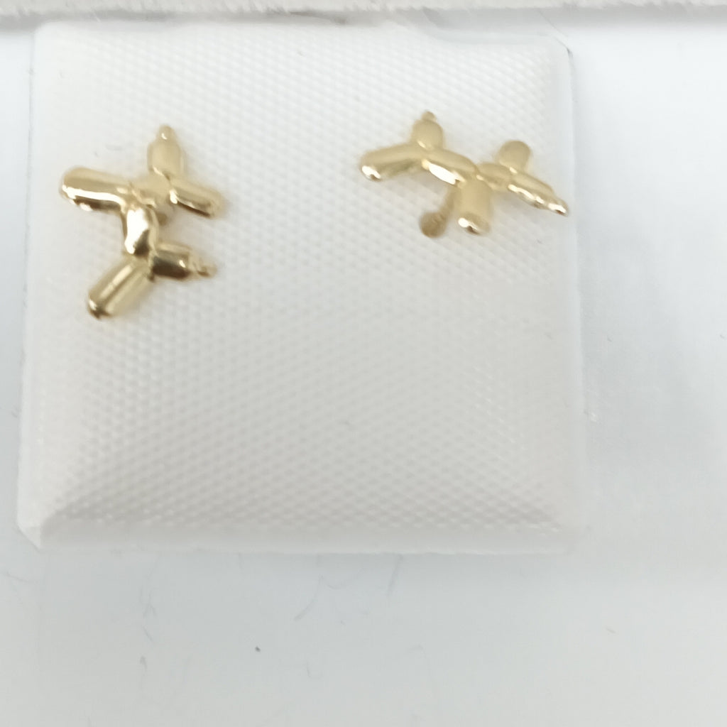 BROQUELES ORO 14K 1 GRS (NUEVO)