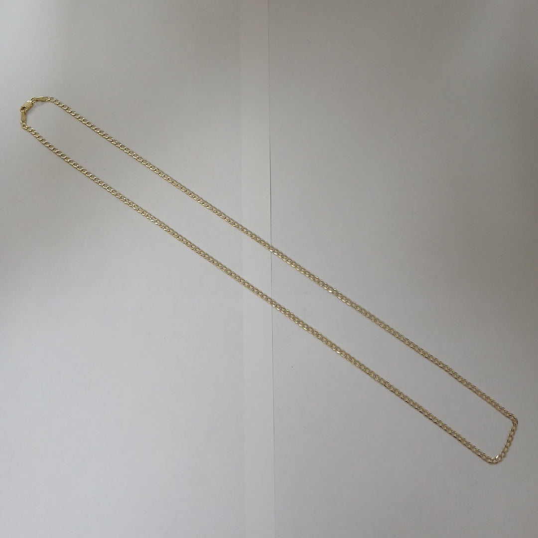 CADENAS BARBADA DIAMANTADA ORO 14K 5.5 (NUEVO)