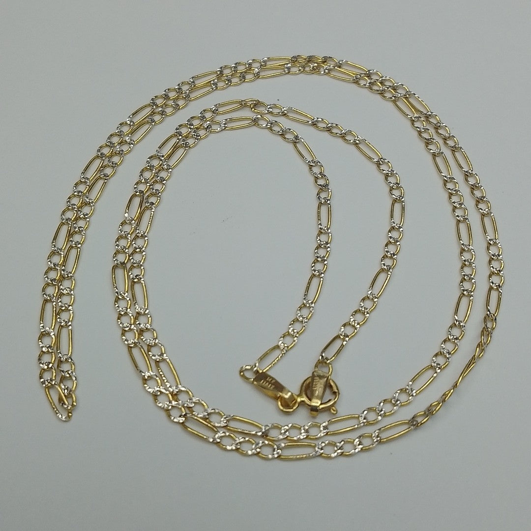 CADENAS CARTIER 3*1 DIAMANTADA ORO 14K 3.6 (NUEVO)