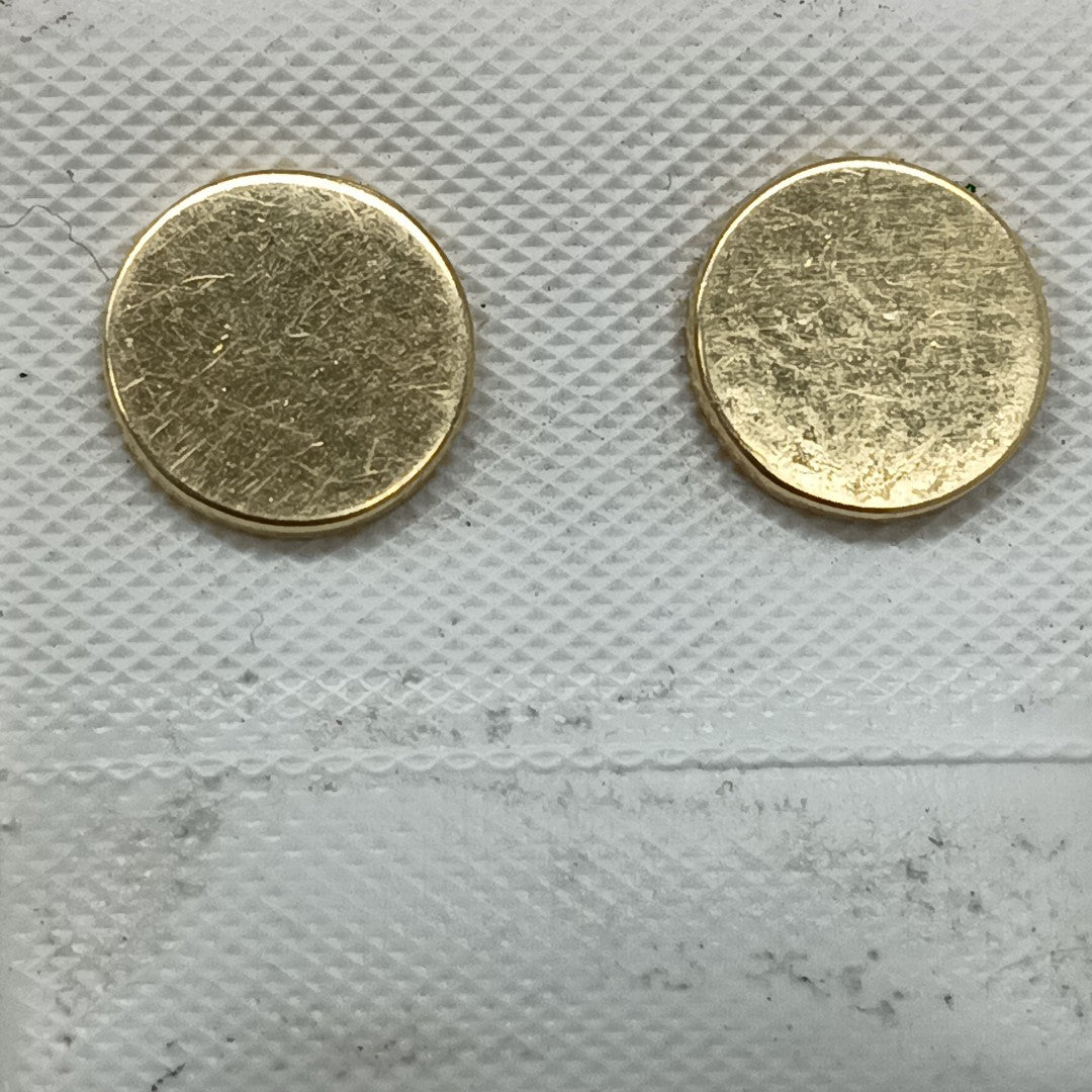 10477BRO00000B1806 FRD12 BROQUEL DE TACHUELA PLANO ORO 14K 1GRS (NUEVO)