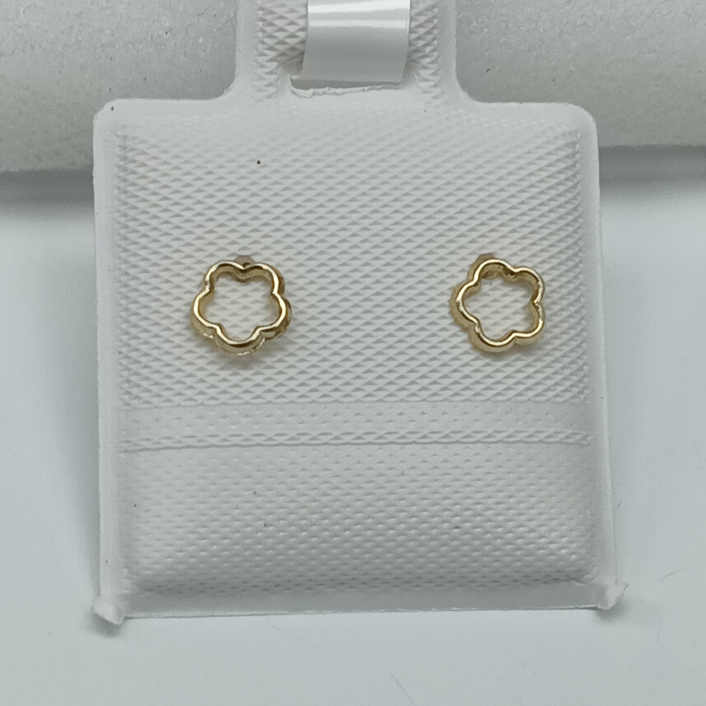 BROQUELES ORO 14K 1 GRS (NUEVO)