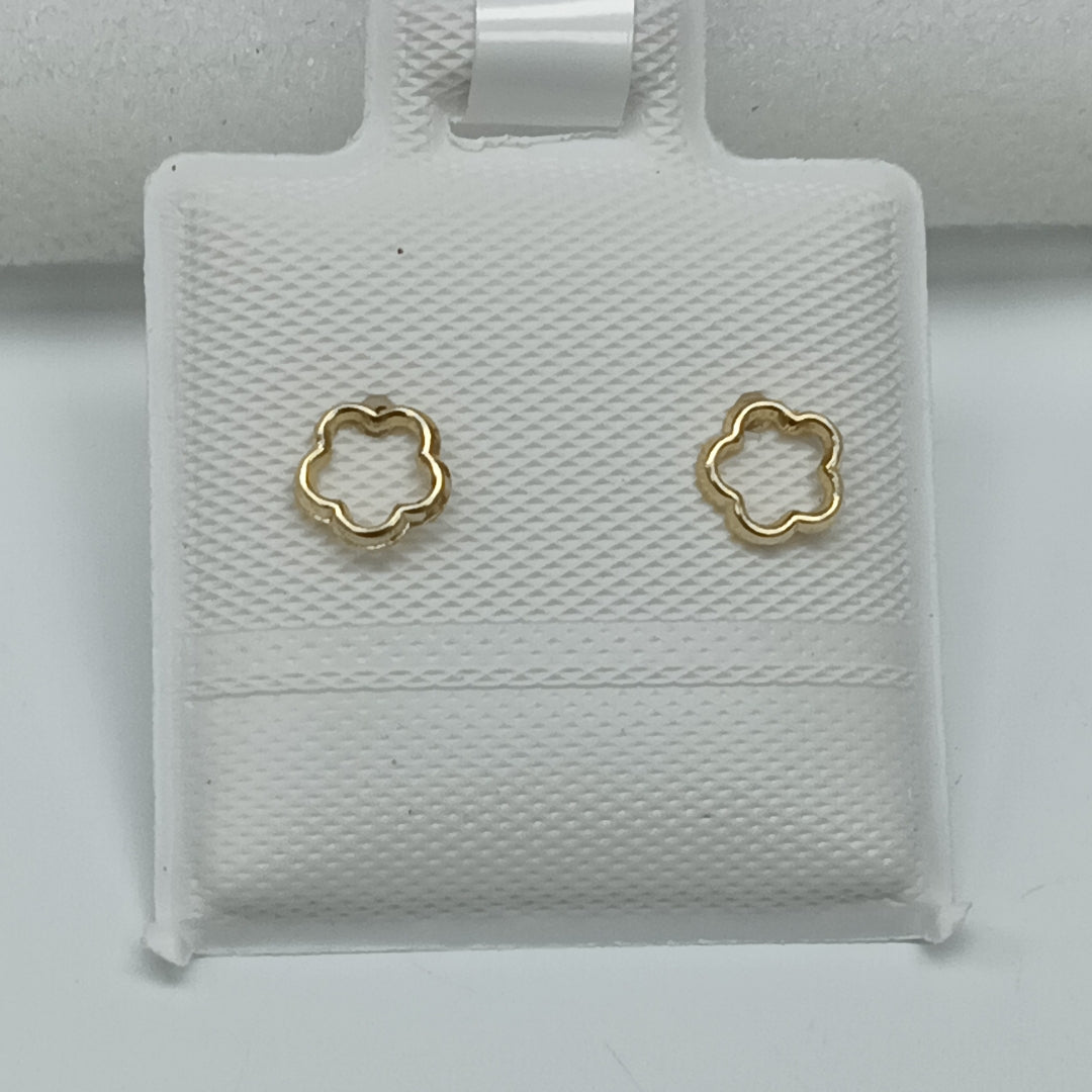 BROQUELES ORO 14K 1 GRS (NUEVO)