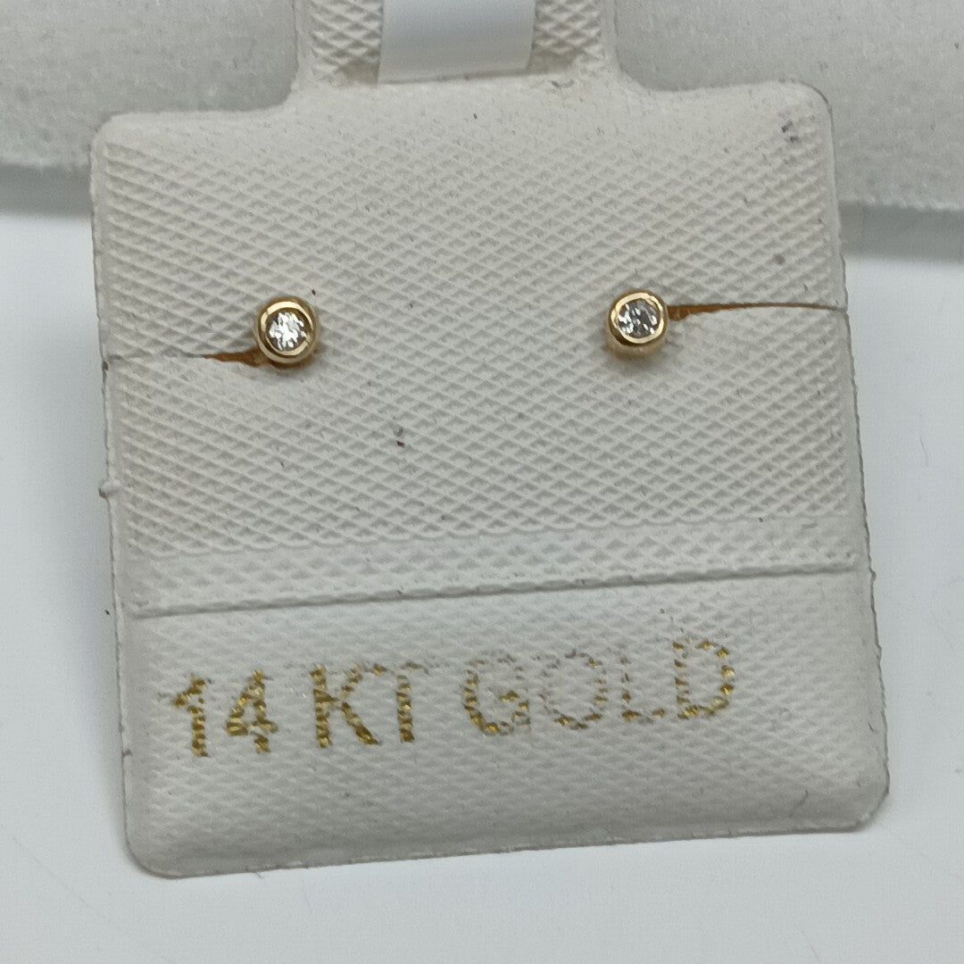 BROQUELES ORO 14K 1 (NUEVO)
