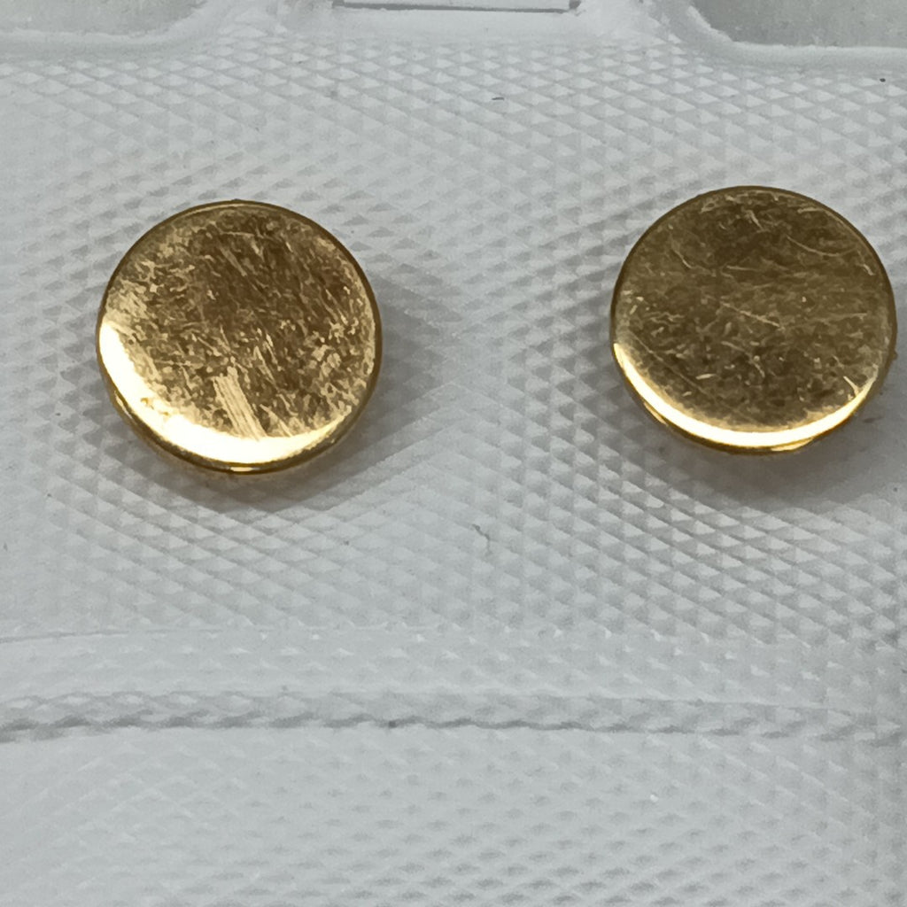 10287BRO00000B2262 FRD19 BROQUEL DE CIRCULO LISO ORO 14K 0.9GRS (NUEVO)
