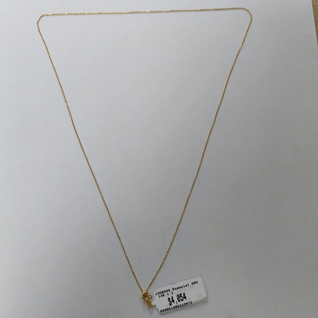 CADENAS ESPECIAL ORO 14K 1.1 (NUEVO)