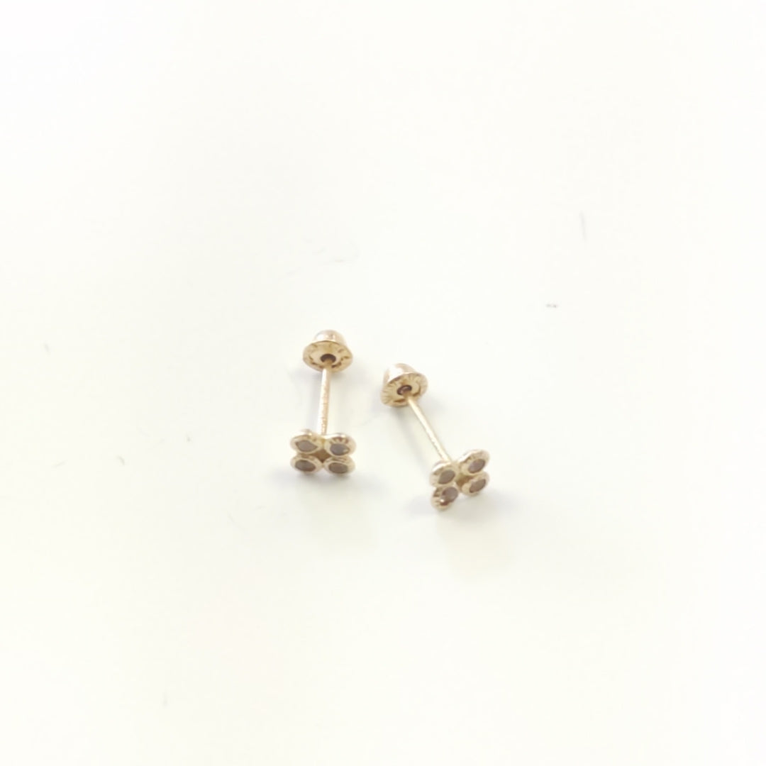 BROQUELES ORO 14K 1 (NUEVO)