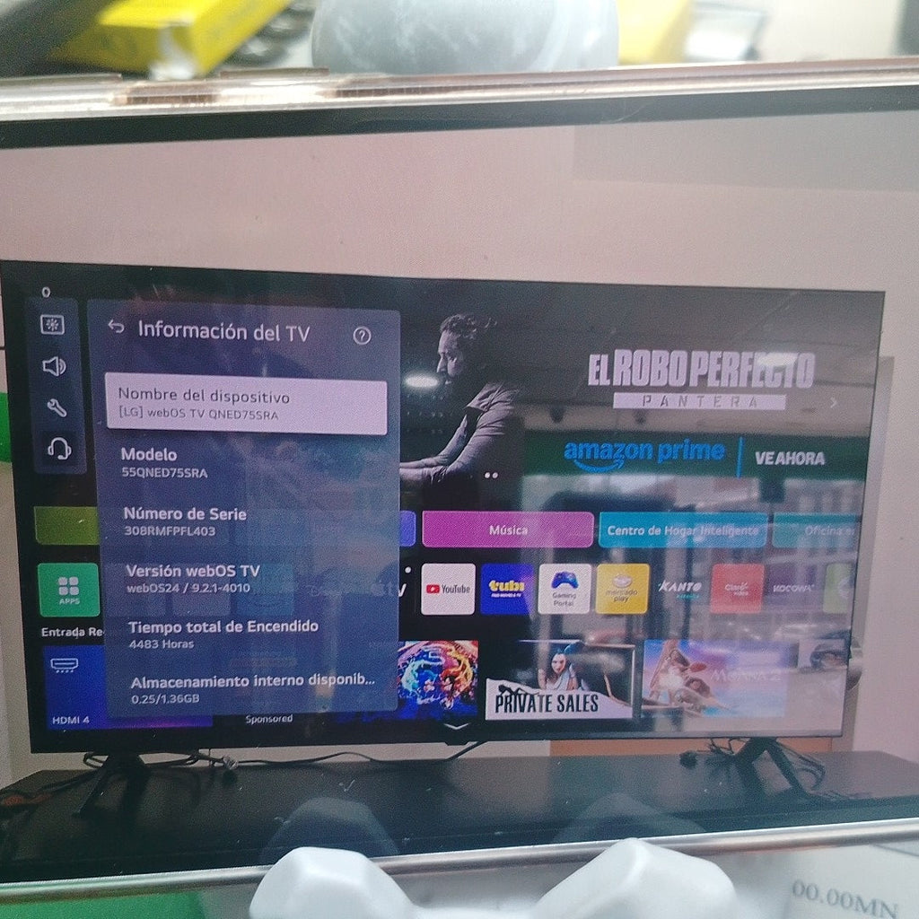 PANTALLA LG 55QNED75SRA (2023) 55" NANOCELL  4K (SEMINUEVO)