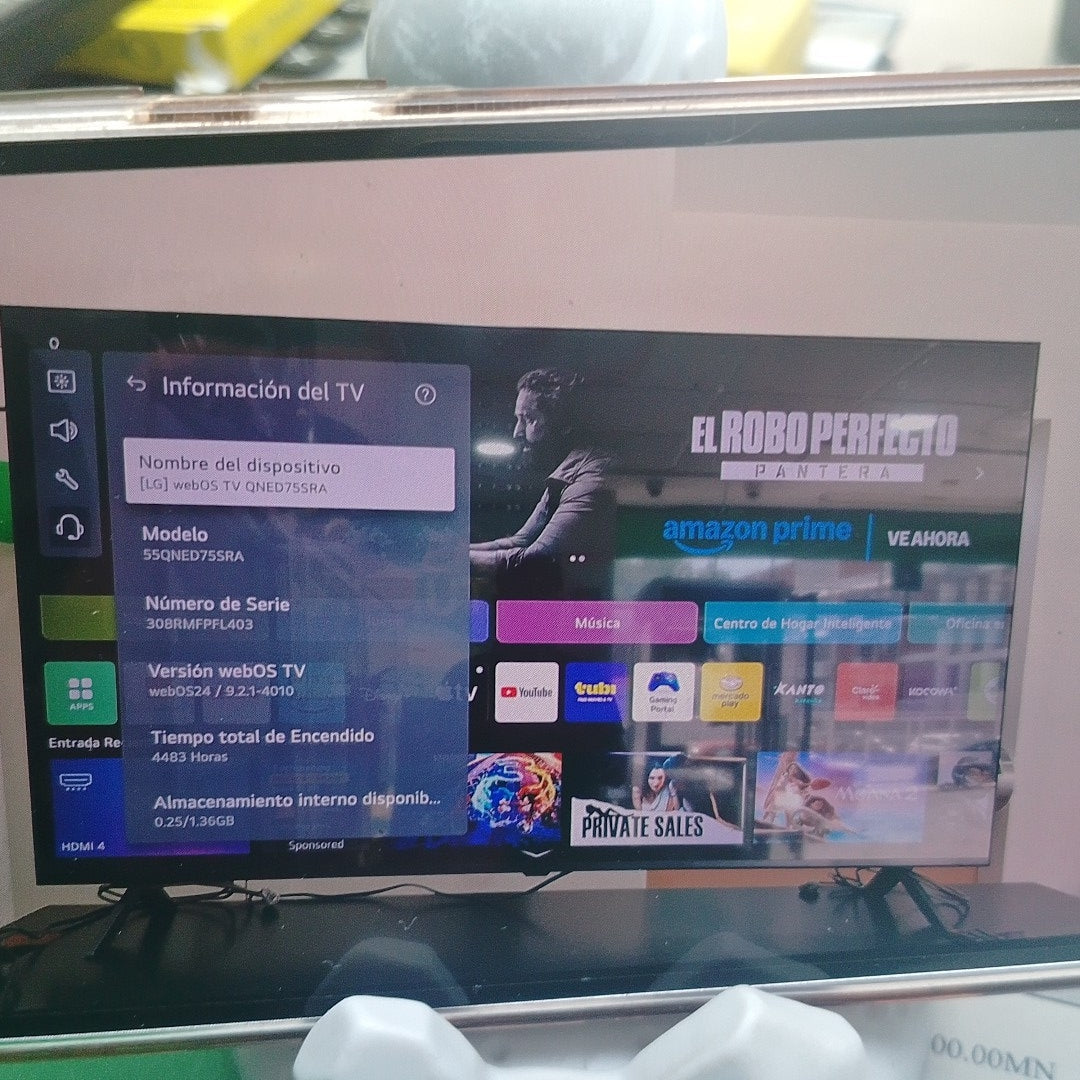 PANTALLA LG 55QNED75SRA (2023) 55" NANOCELL  4K (SEMINUEVO)