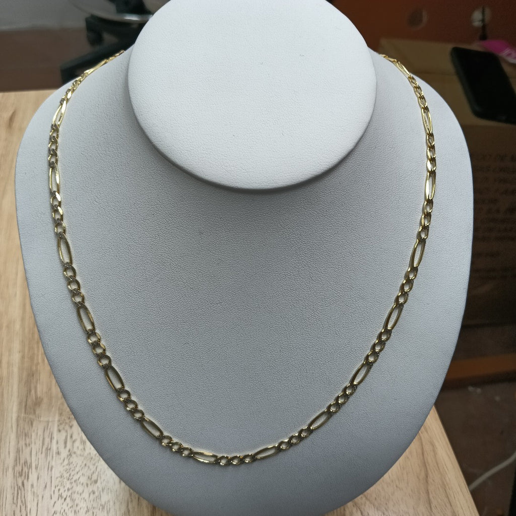 CADENAS CARTIER 3 1 DIAMANTADA ORO 14K 16.5 (NUEVO)