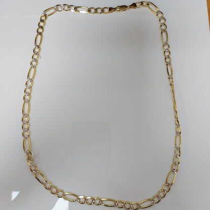 CADENAS CARTIER 3*1 DIAMANTADA ORO 10K 29.6 (NUEVO)