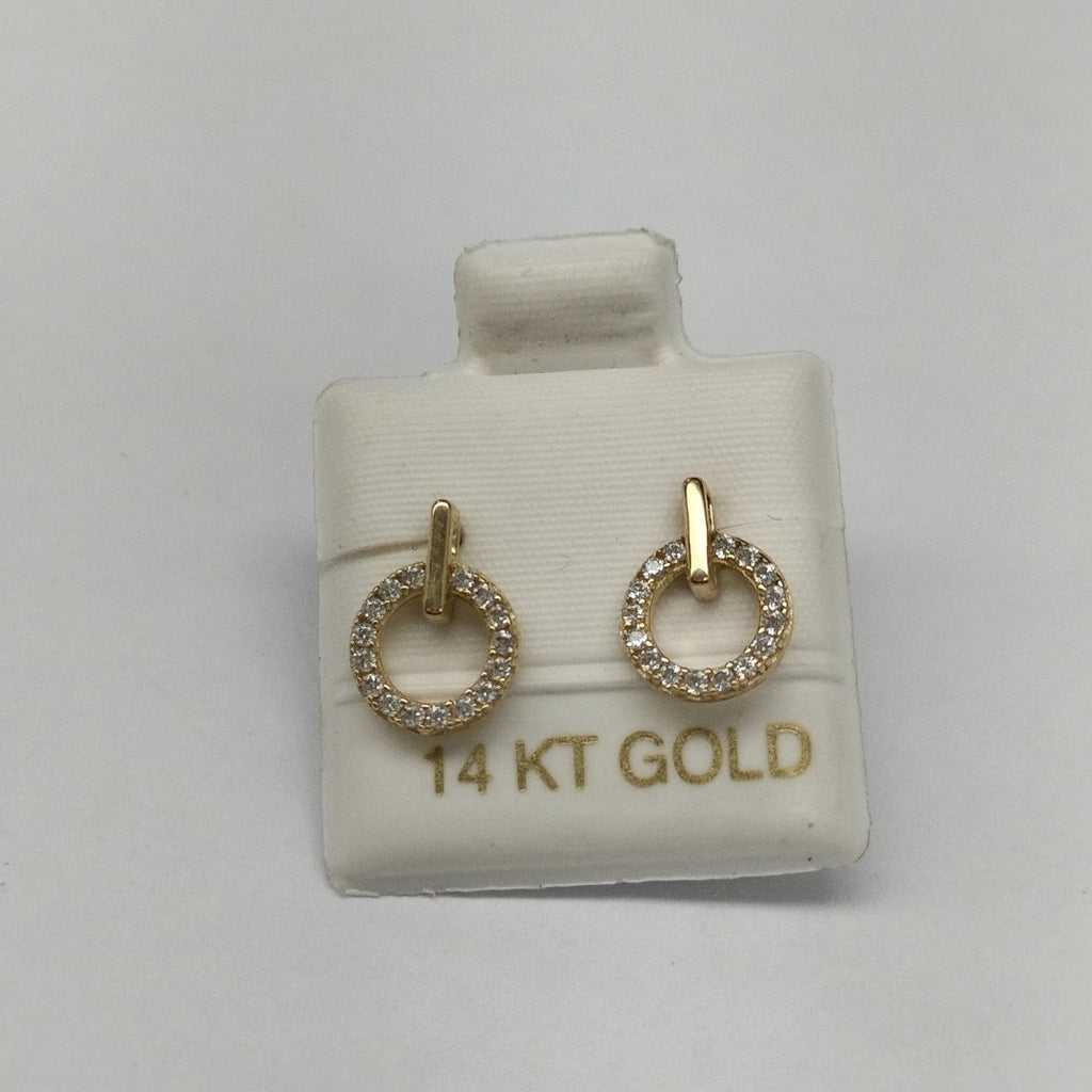 BROQUELES ORO 14K 1.6 (NUEVO)