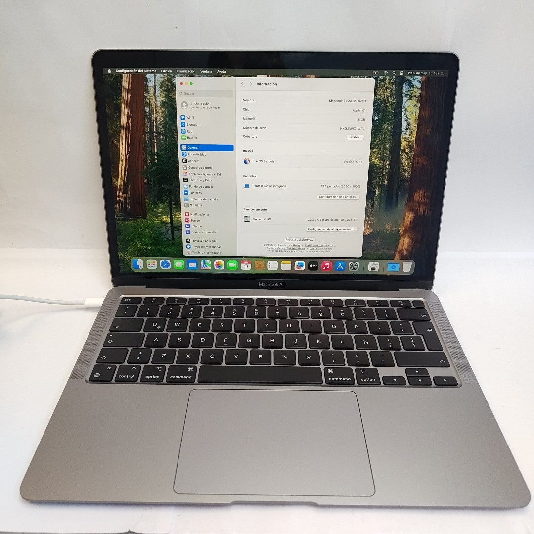 LAPTOP APPLE MACBOOK AIR 13&quot; 2020 3.2 A2337 256 GB SSD 8 GB RAM (SEMINUEVO)