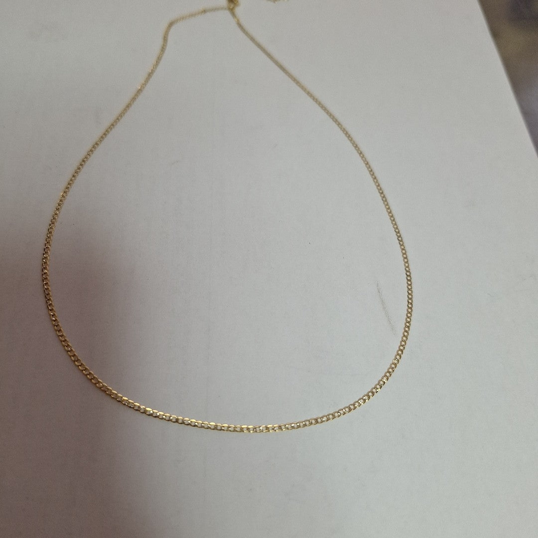 CADENAS BARBADA DIAMANTADA ORO 14K 1.8 (NUEVO)