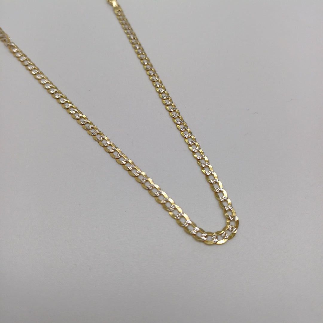 CADENAS BARBADA DIAMANTADA ORO 14K 6.2 (NUEVO)