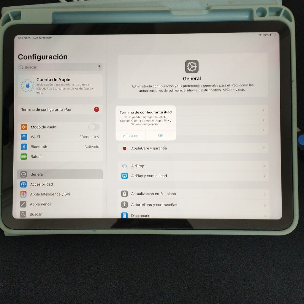 TABLETA APPLE IPAD AIR 5 A2588 256 GB 8 GB RAM (SEMINUEVO)