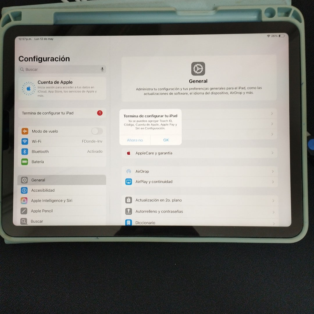 TABLETA APPLE IPAD AIR 5 A2588 256 GB 8 GB RAM (SEMINUEVO)
