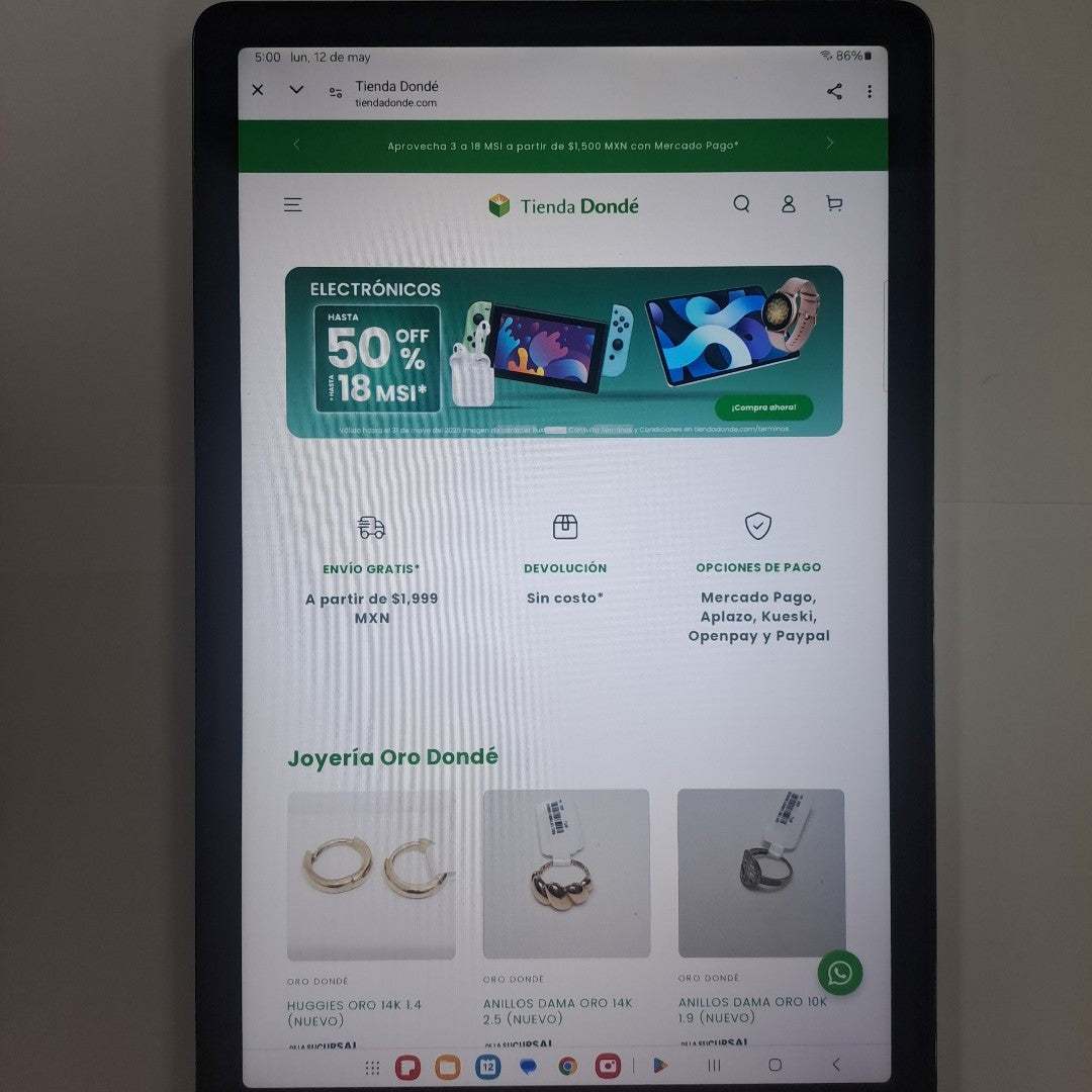 TABLETA SAMSUNG GALAXY TAB A9+ SM-X210 (2023) 128 GB 8 GB RAM (SEMINUEVO)
