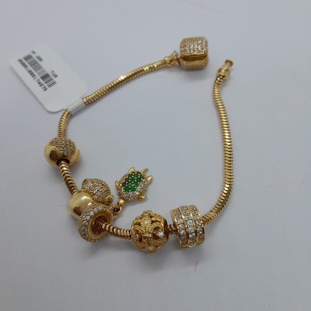 PULSERA CHARM ORO 14K 16.4 (NUEVO)