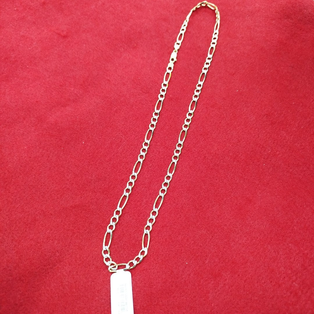 CADENAS CARTIER 3*1 DIAMANTADA ORO 10K 22.2 (NUEVO)